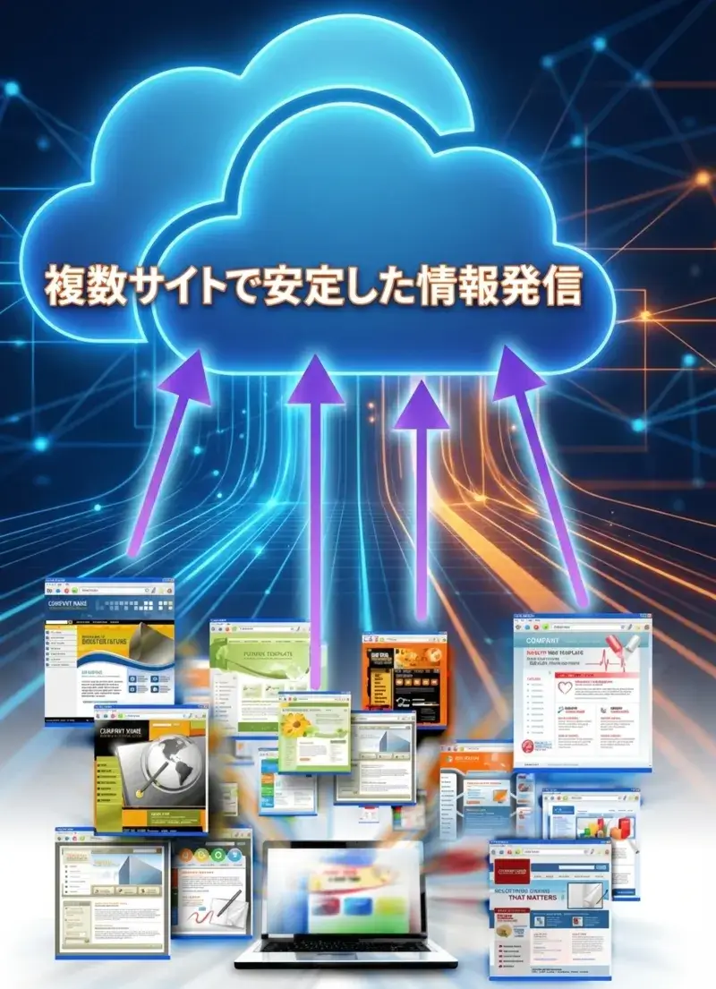 seo施策を行った複数サイトによる安定した情報発信